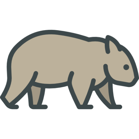 Vector Art Wombat PNG Free Transparent