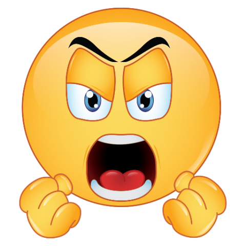 Cartoon Emoji Angry PNG Image For Free Download