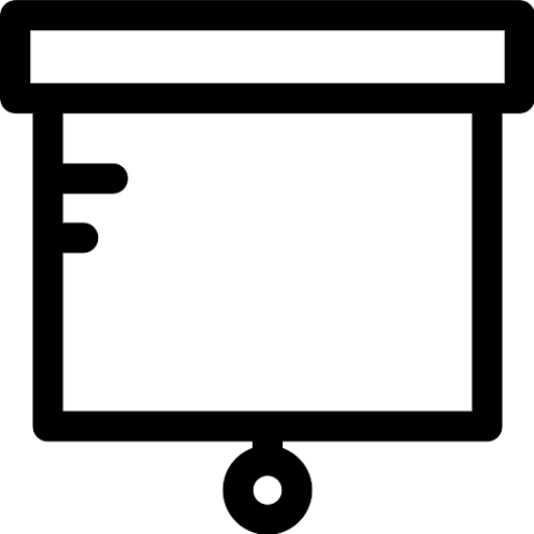 Vector Whiteboard Silhouette PNG Icon Free Download