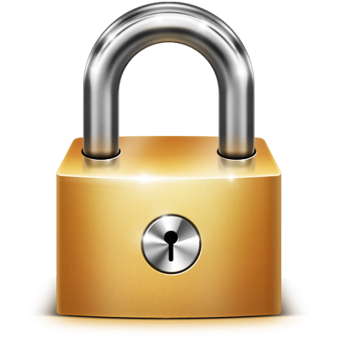 China lock golden silver colour transparent background png free download