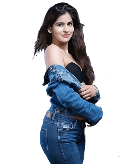 Hot girl dp blue jeans and and open shirt