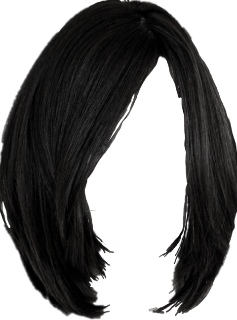 Stardoll Black Hair Wig PNG Image Free Download