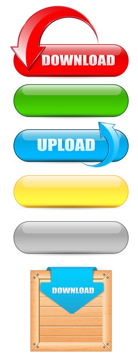 Web buttons vector graphic design image