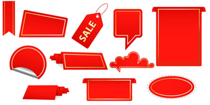 Banner and label vactor graphic design image