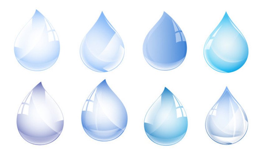 Water drops vectore elements graphic design image