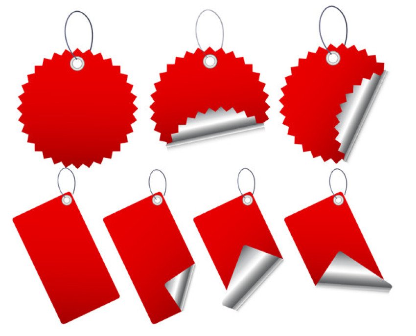 Tags and lebels vactor graphic design image