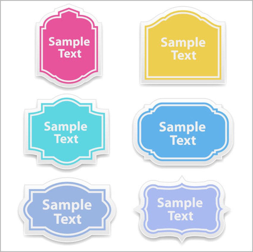 Label design vactor graphic design image