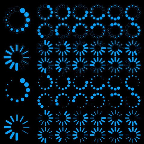 Loading icon vector graphic design