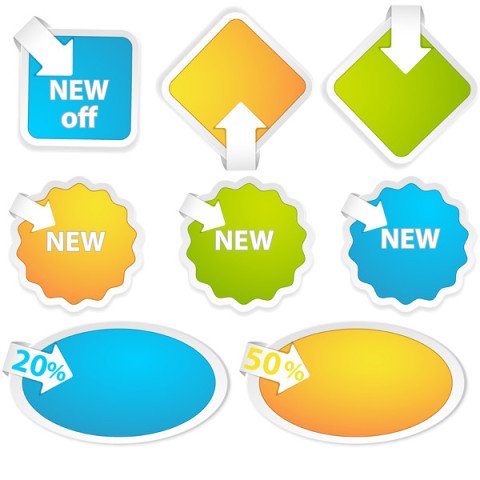 Papers tags vactor graphic design images