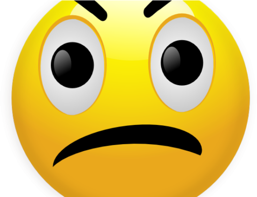 Yellow Emoji Angry PNG Image Free Download