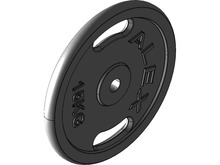 Stock Isolated Weight Plate PNG Gym Icon