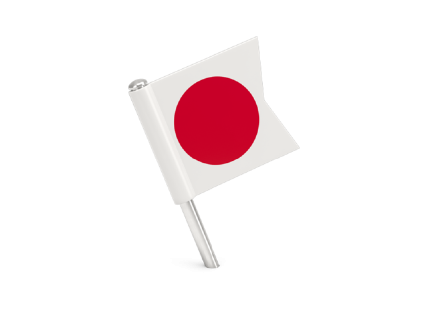 Japan Flag PNG Pole Free Transparent Image