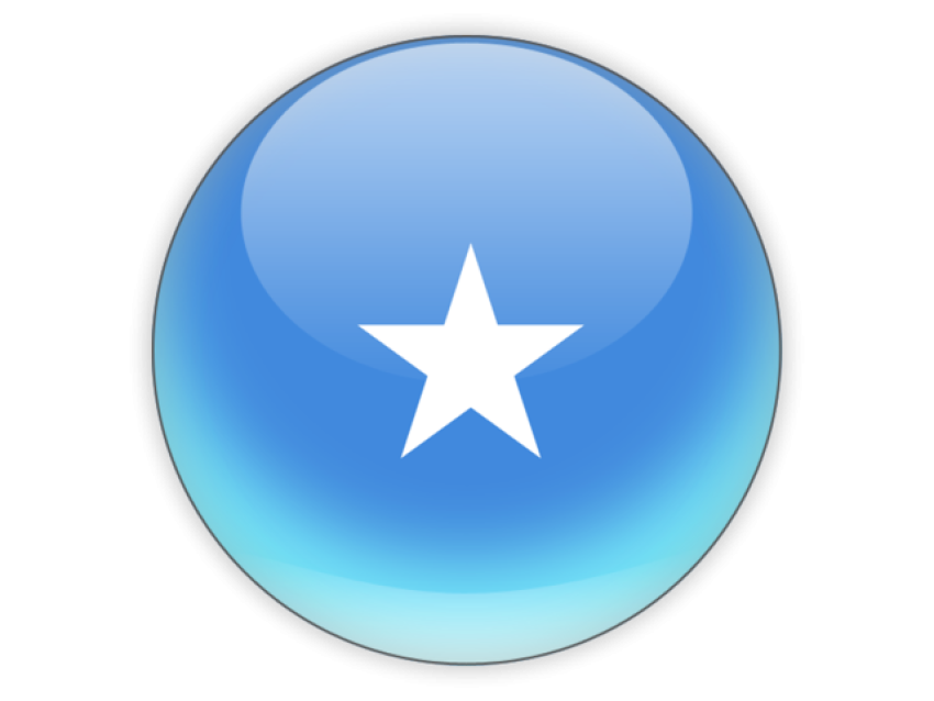 Metal Framed round icon Of Somalia Flag PNG Image Free Download