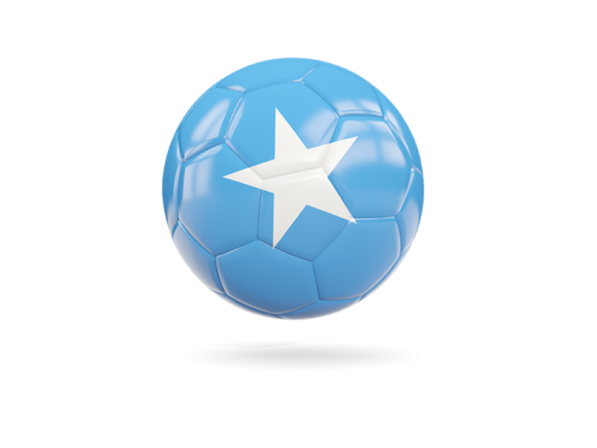 Isolated Somalia Flag PNG ball Image with Transparent background