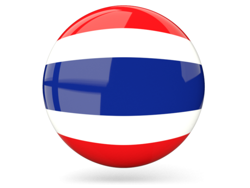 Isolated Thailand Flag PNG Ball Image