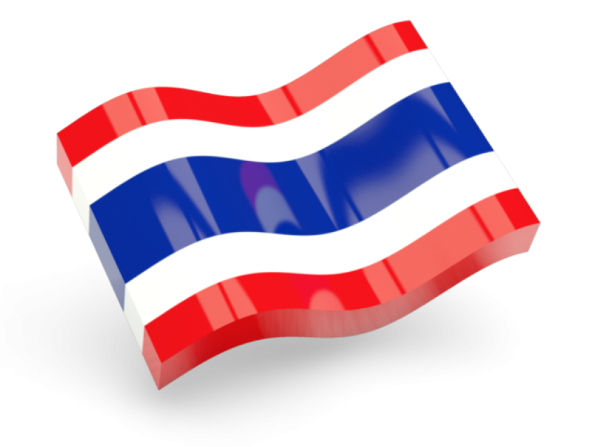 3d moving Thailand Flag PNG Image