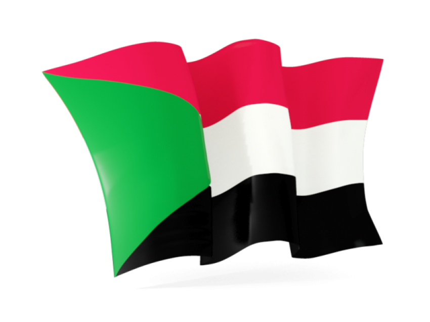 Sudan Flag waving PNG Image On Transparent Free Download