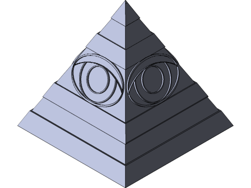 PSD Eye of Providence Illuminati PNG Symbol