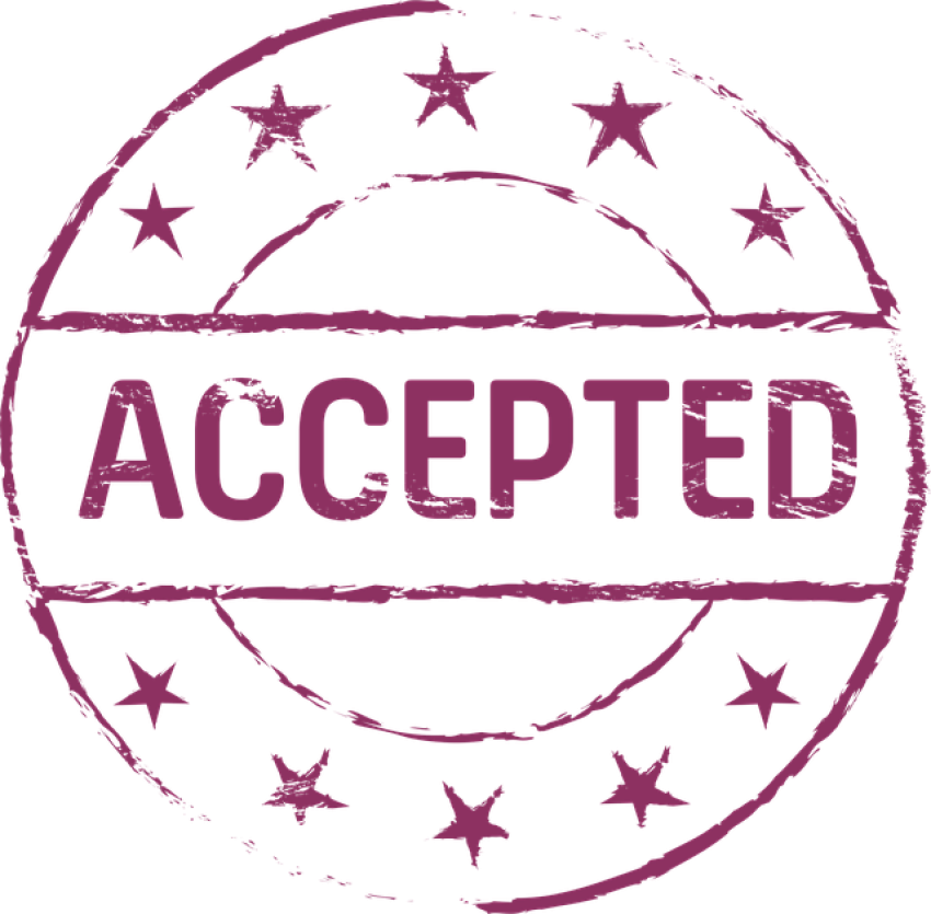 Purple Approved PNG Logo On Transparent