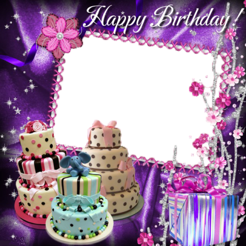 Royal & Illustration PhotoFrame Birthday Child PNG Image