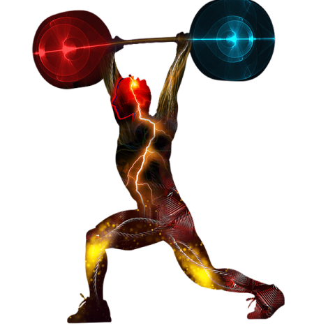 Animated Powerlifting PNG Logo Free Download