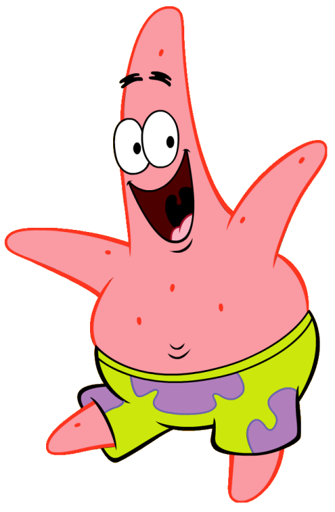 Spongebob PNG StarFish On Happy mood Free Download