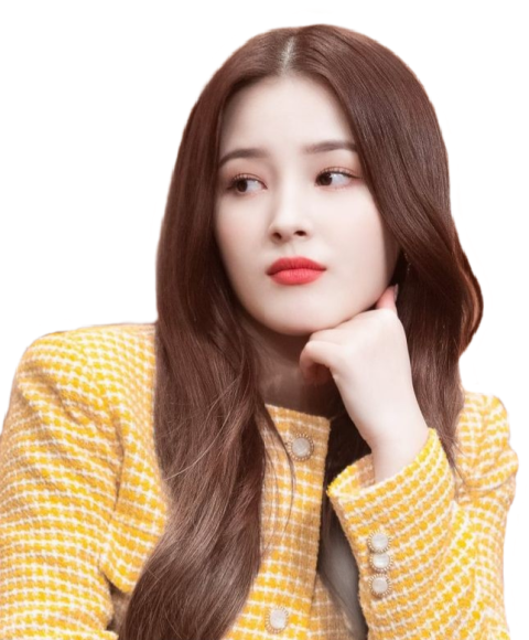 Most beautiful Chinese girl in yellow dress free png