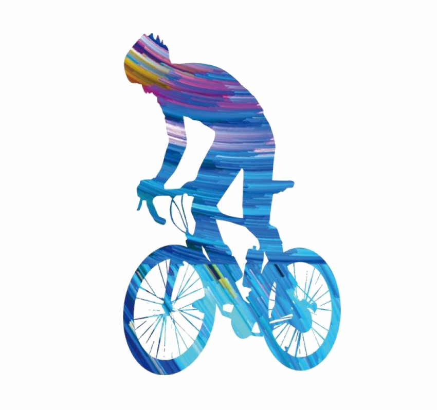Cycling PNG Color Art Picture