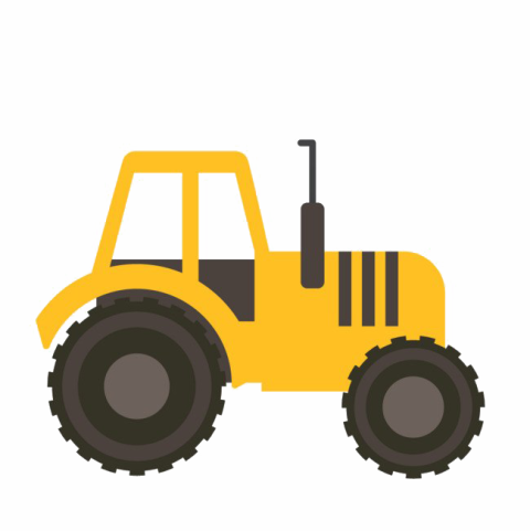 SVG Isolated Free Vector Tractor PNG Darwn