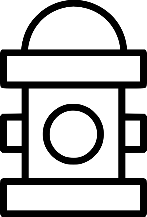 Fire Hydrant PNG Outline Free Download