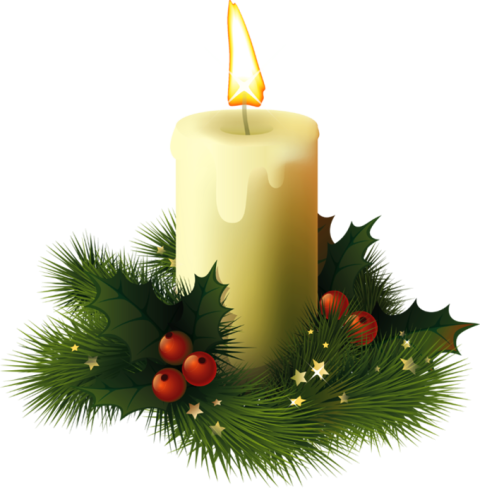 Silhouette Candles PNG Image Download free