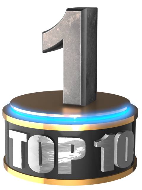 Silver 1 Number Trophy PNG Free Download