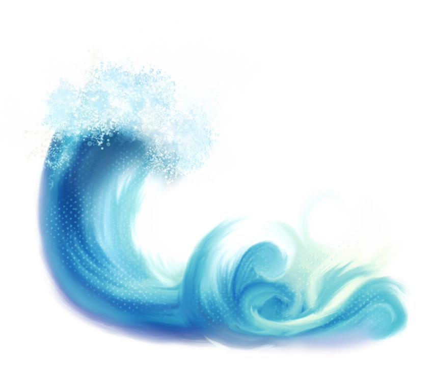 Sea Wave layers PNG Sticker Free Transparent background Image