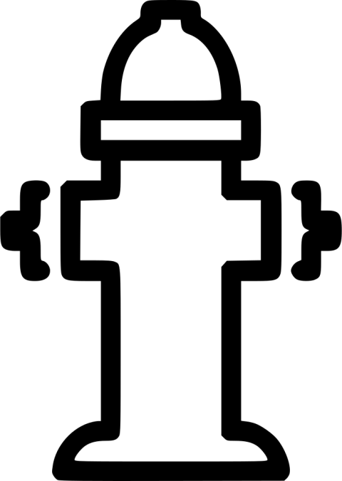 Pixel Fire Hydrant PNG Outline Free Download