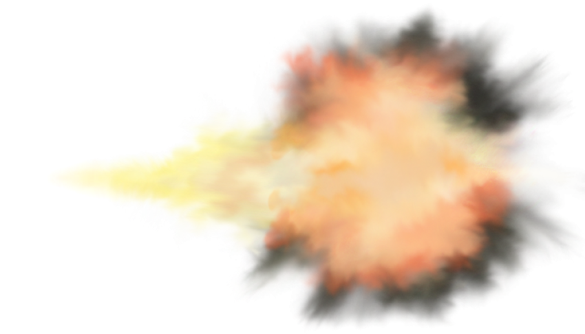 Transparent tank fire bomb blast png free download