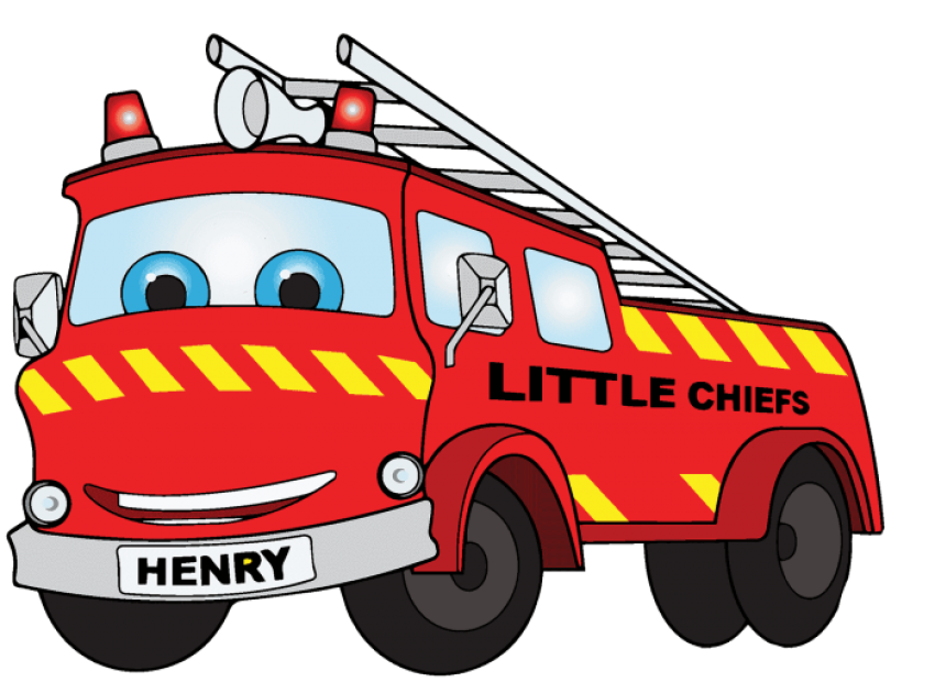 Fire Truck PNG Cartoon Character Free Download