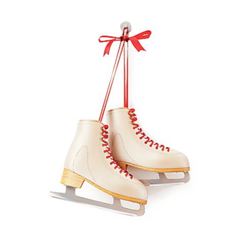 Hanging Ice Skates PNG Sticker