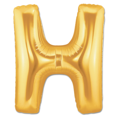 Clipart Yellow H Letter PNG balloon