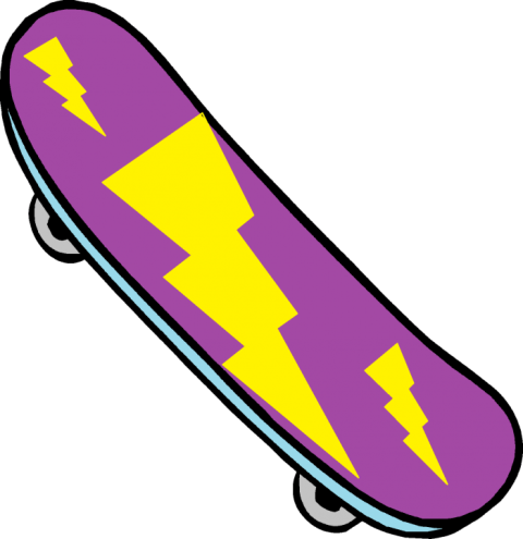 Cartoon Skateboard PNG Picture