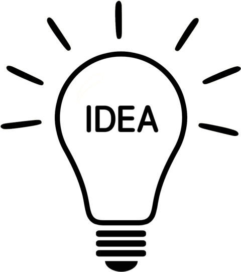 Bulb Idea PNG Glowing light