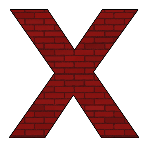 Illustration X Wall Design PNG Image