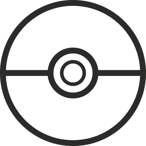 White Pokeball PNG Art free Download