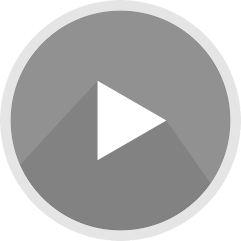 Silver Youtube Play button Logo PNG Free Download