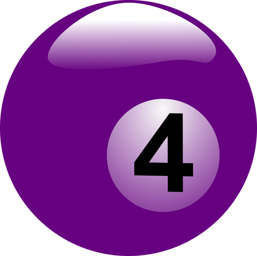 Purple Billiard ball PNG Image On Free Download