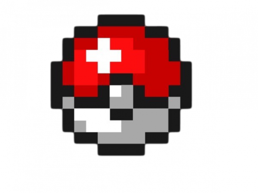 Pixel Pokeball PNG Image Free Download