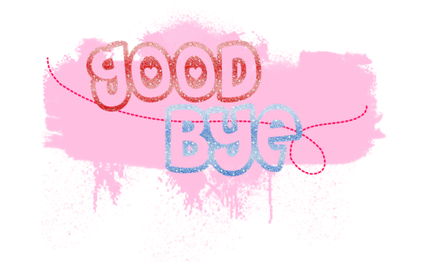 Watercolor Goodbye PNG Image Free Download