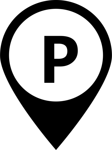 Isolated Free Parking location Map icon PNGs Free