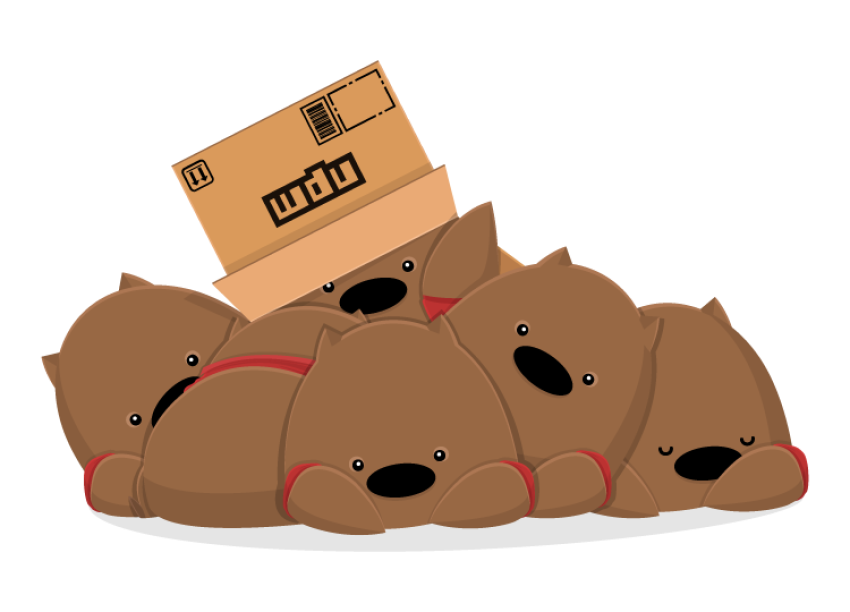 Little Wombat Pairs PNG Photo