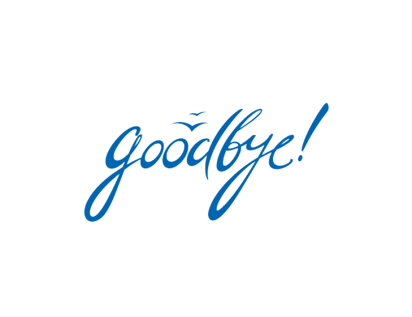 Clipart Goodbye PNG on Transparent Background
