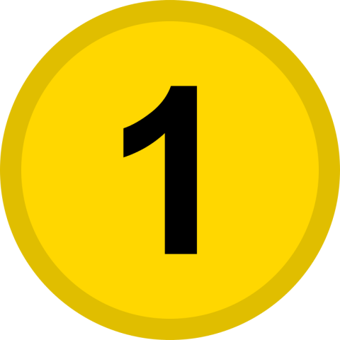 1 Number PNG Icon Free Download